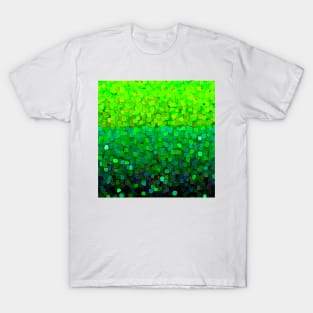 Sparkles and Glitter Green Abstract T-Shirt